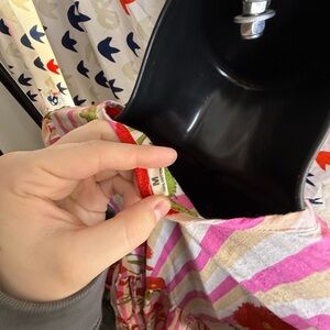 Striped Floral Dress with Pink and Red Accents